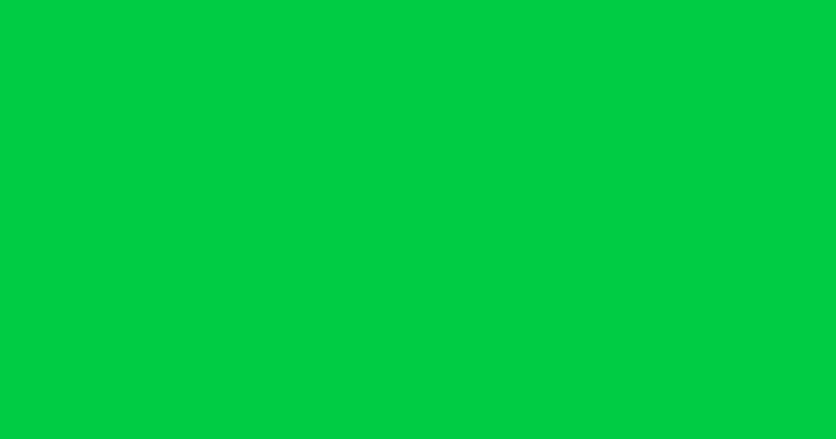 Sample of HTML color code #00cc44