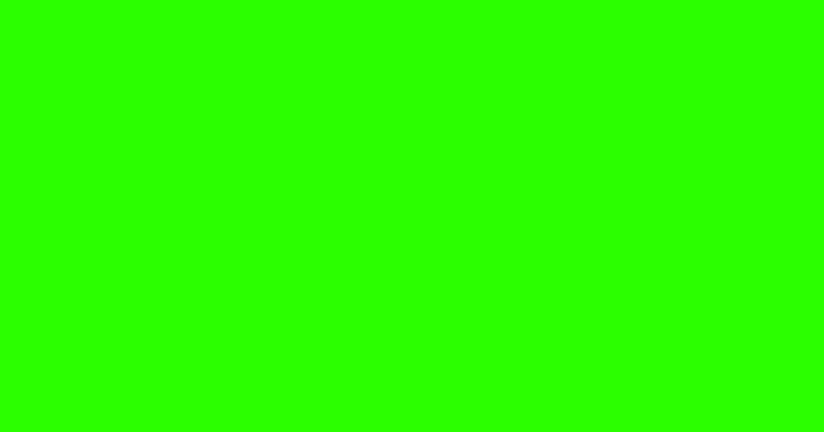 Sample of HTML color code #2bff00