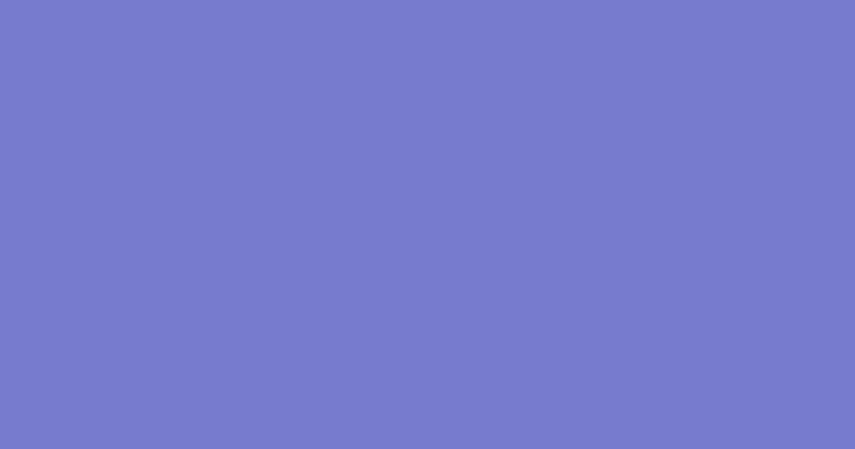 Bce Color Sample of HTML color code #777bce